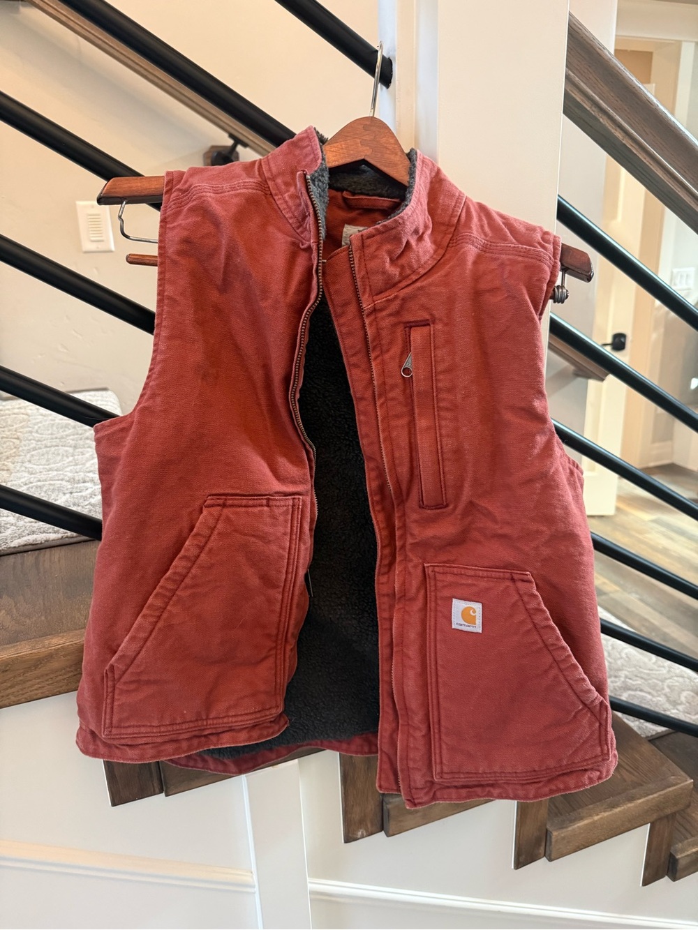 Carhartt Women’s Red Fleece-Lined Vest